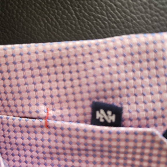Izod pink blue tie 100 silk - Picture 4 of 4